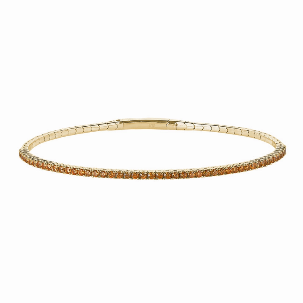 Gold Vermeil November Birthstone Flex Bracelet