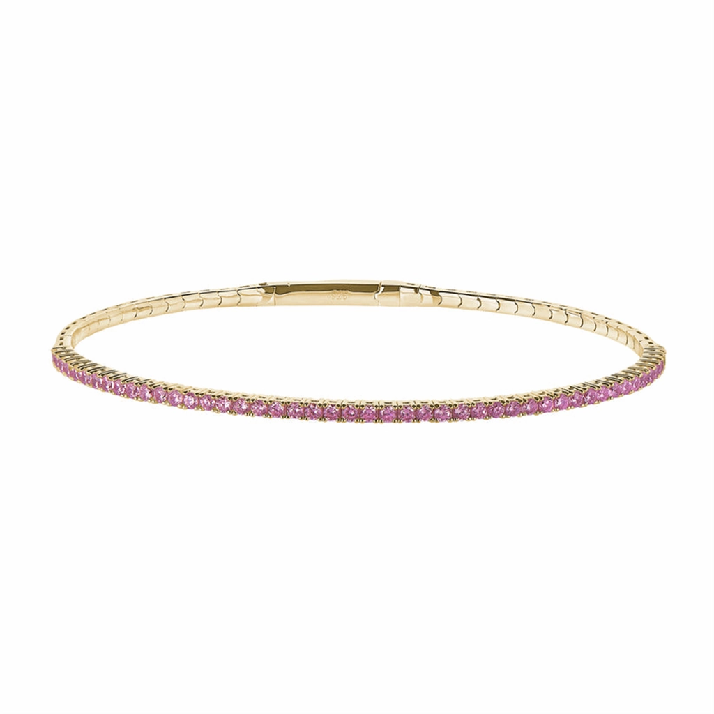 Gold Vermeil October Birthstone Flex Bracelet