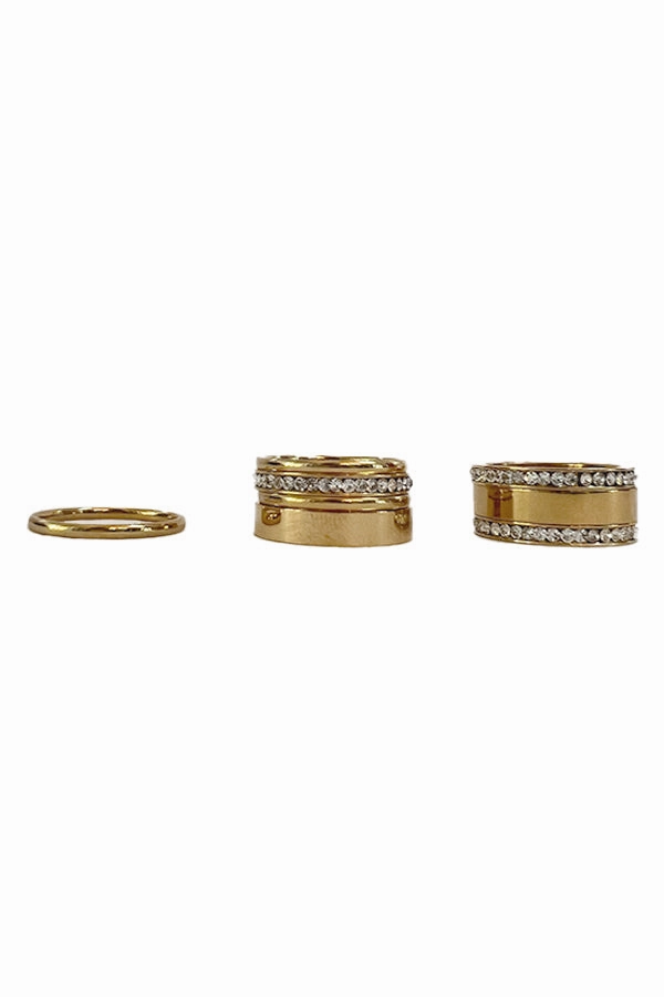 Gold wide Stacking Ring-8mm