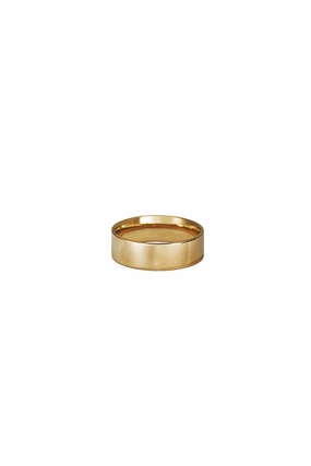Gold wide Stacking Ring-8mm