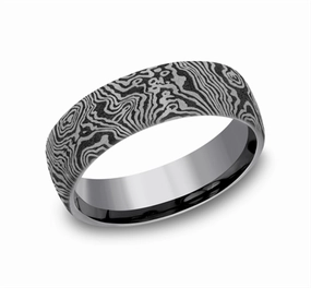 Gray Tantalum The Torsion 6.5mm European Comfort Fit Wedding Band