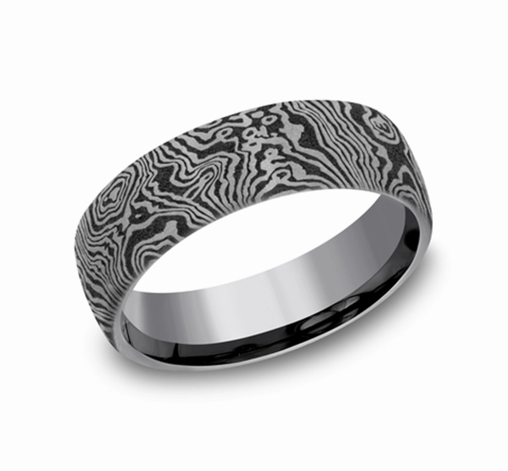 Gray Tantalum The Torsion 6.5mm European Comfort Fit Wedding Band