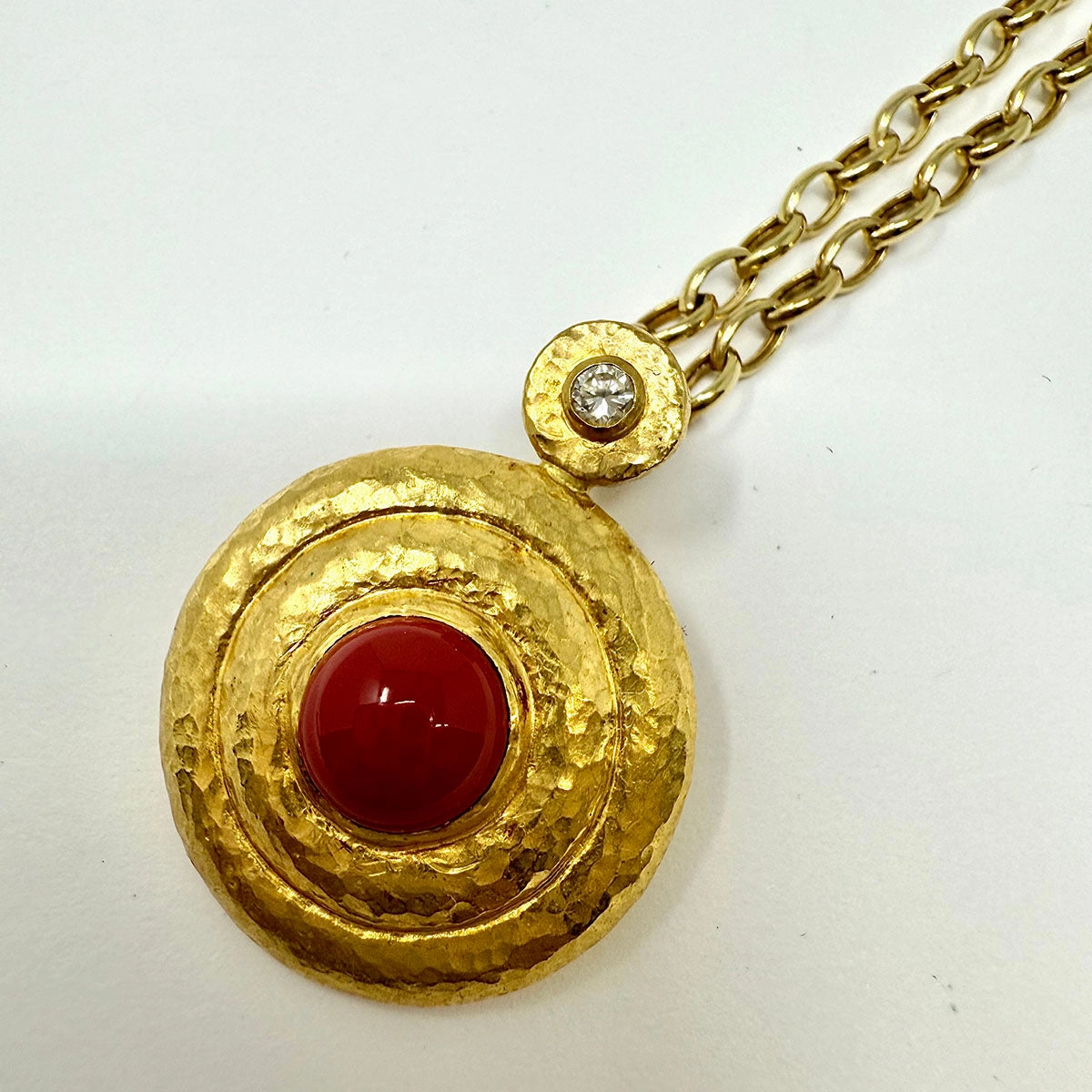 Gurhan Necklace with 14K Gold 18" Chain and 24K Gold Pendant