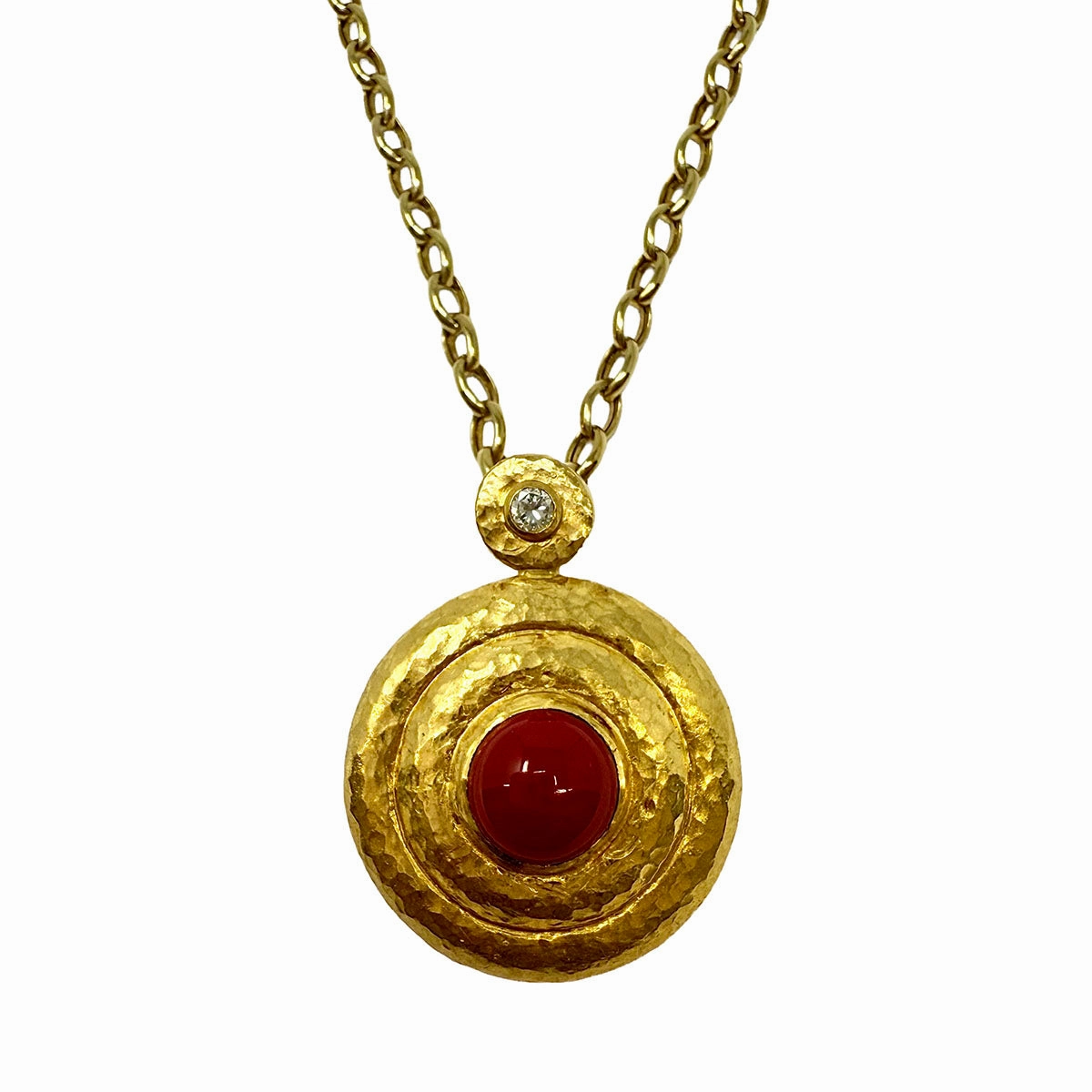 Gurhan Necklace with 14K Gold 18" Chain and 24K Gold Pendant