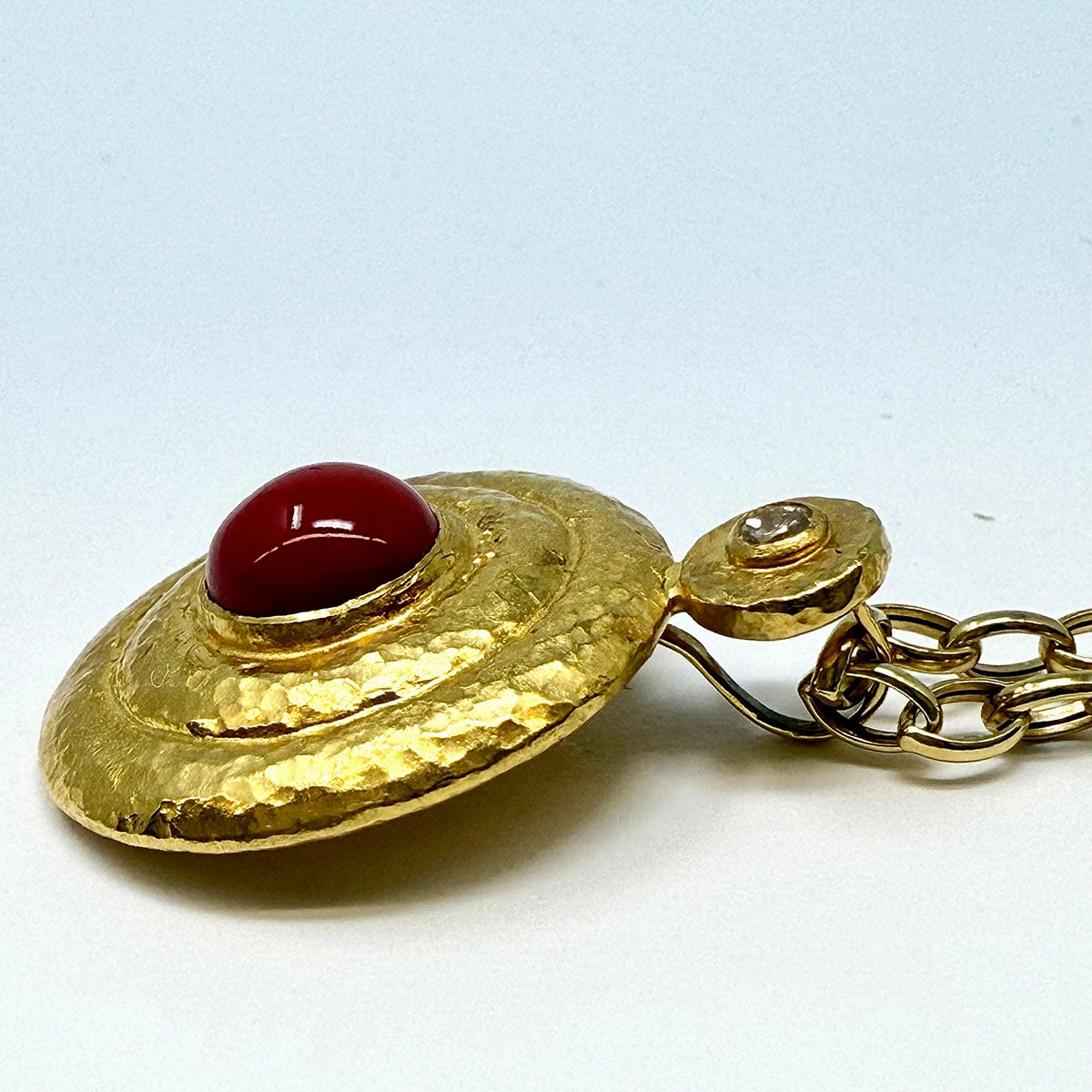 Gurhan Necklace with 14K Gold 18" Chain and 24K Gold Pendant