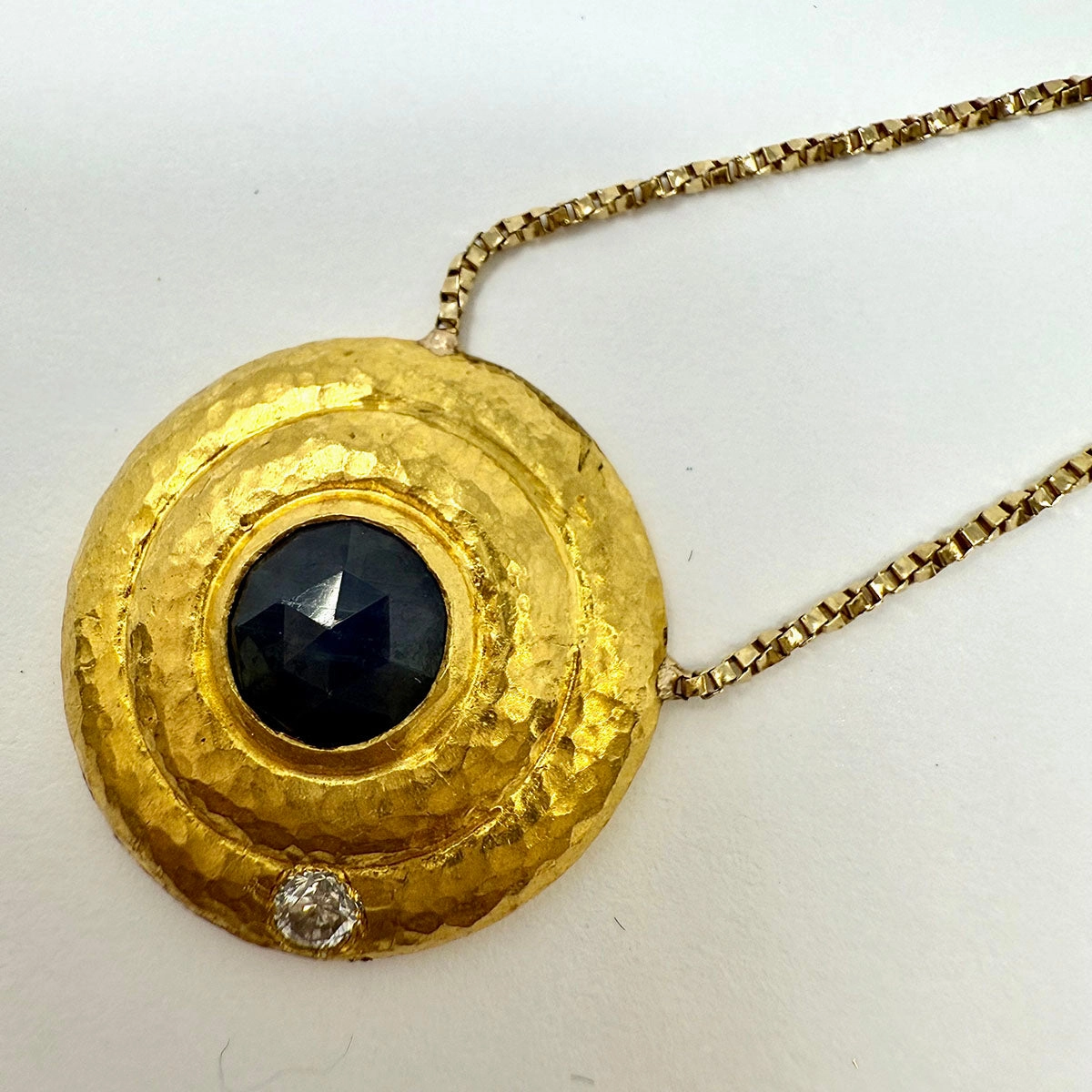Gurhan Necklace with 14K Gold Chain and 24K Gold Pendant
