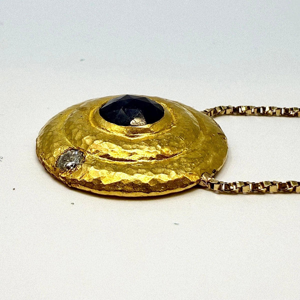 Gurhan Necklace with 14K Gold Chain and 24K Gold Pendant