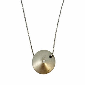 H. Stern 14K White Gold Chain Necklace with 18K Gold Pendant