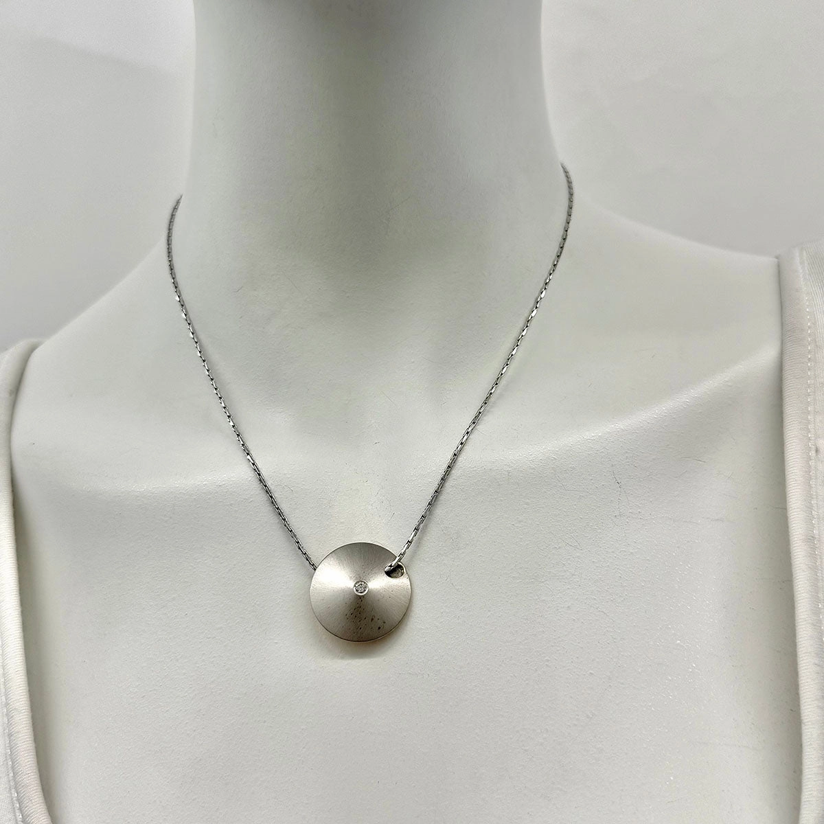 H. Stern 14K White Gold Chain Necklace with 18K Gold Pendant