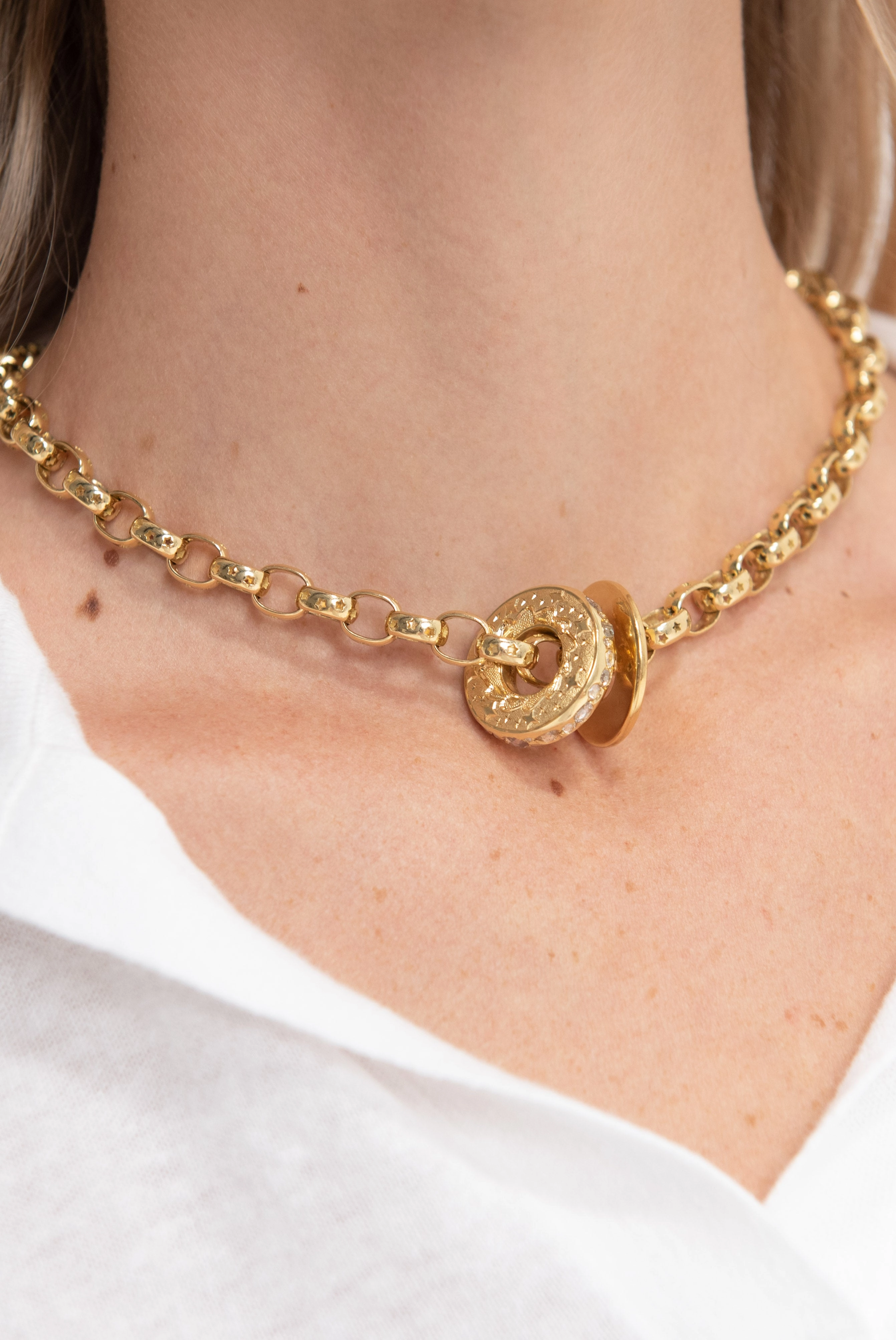 Hag Stone - Plump XL, Yellow Gold