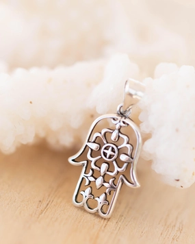 Hamsa Pendant ~ Sterling Silver ~ SMP056