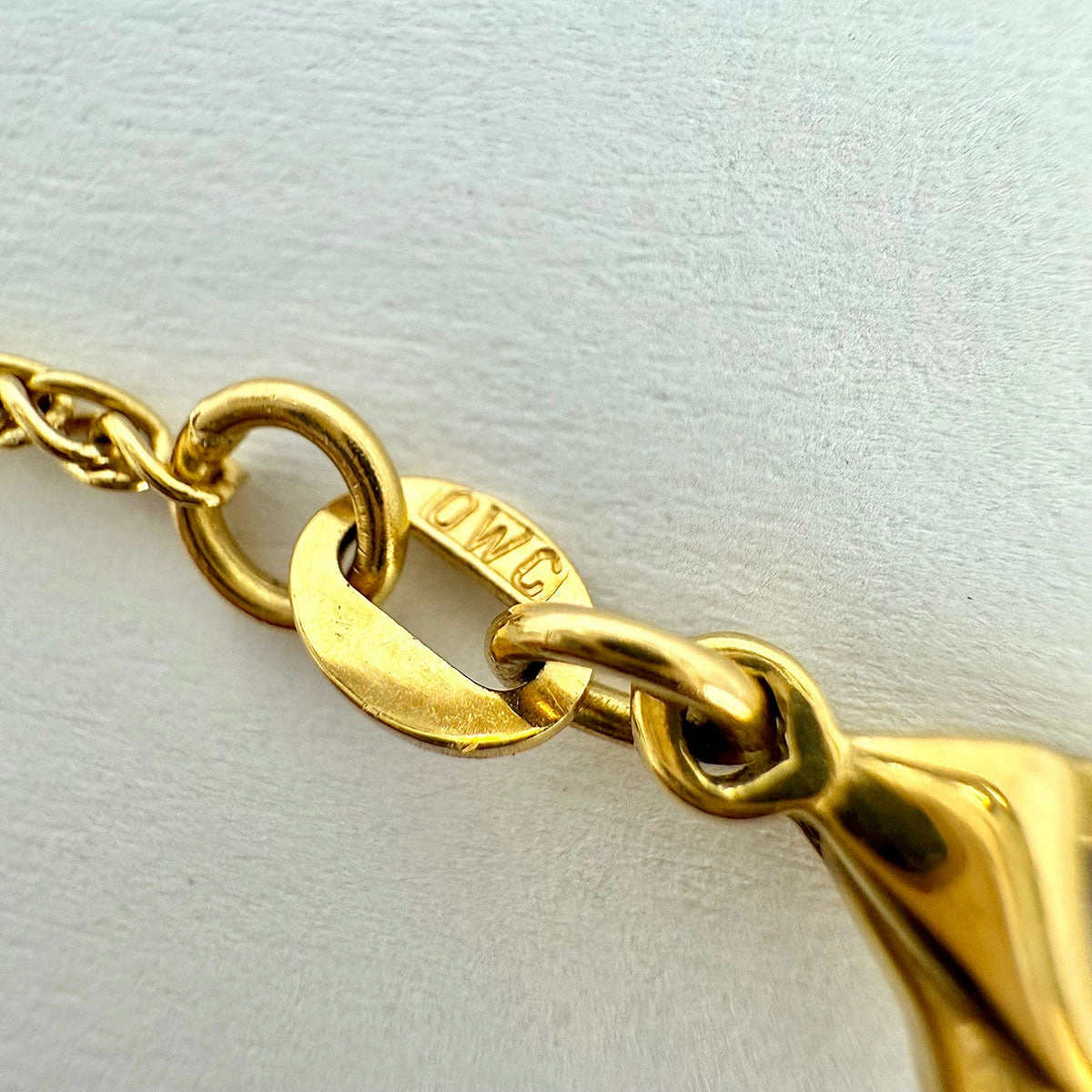 Harco 18K Gold Heart Pendant Diamond Necklace