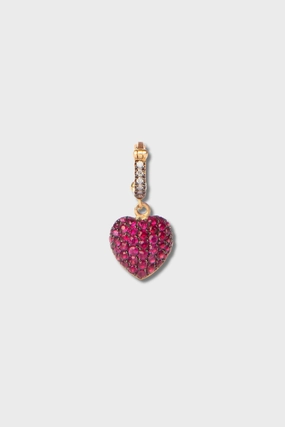 Heart Pendant, Ruby