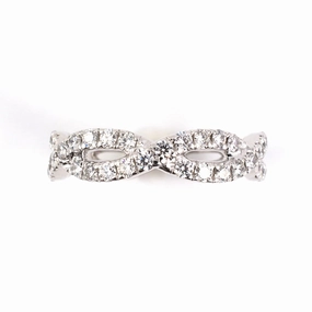 Hearts On Fire Destiny Twist Diamond Eternity Ring