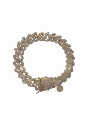 Icy Cuban Goldlink Bracelet