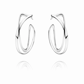Infinity Hoop Earrings, Large