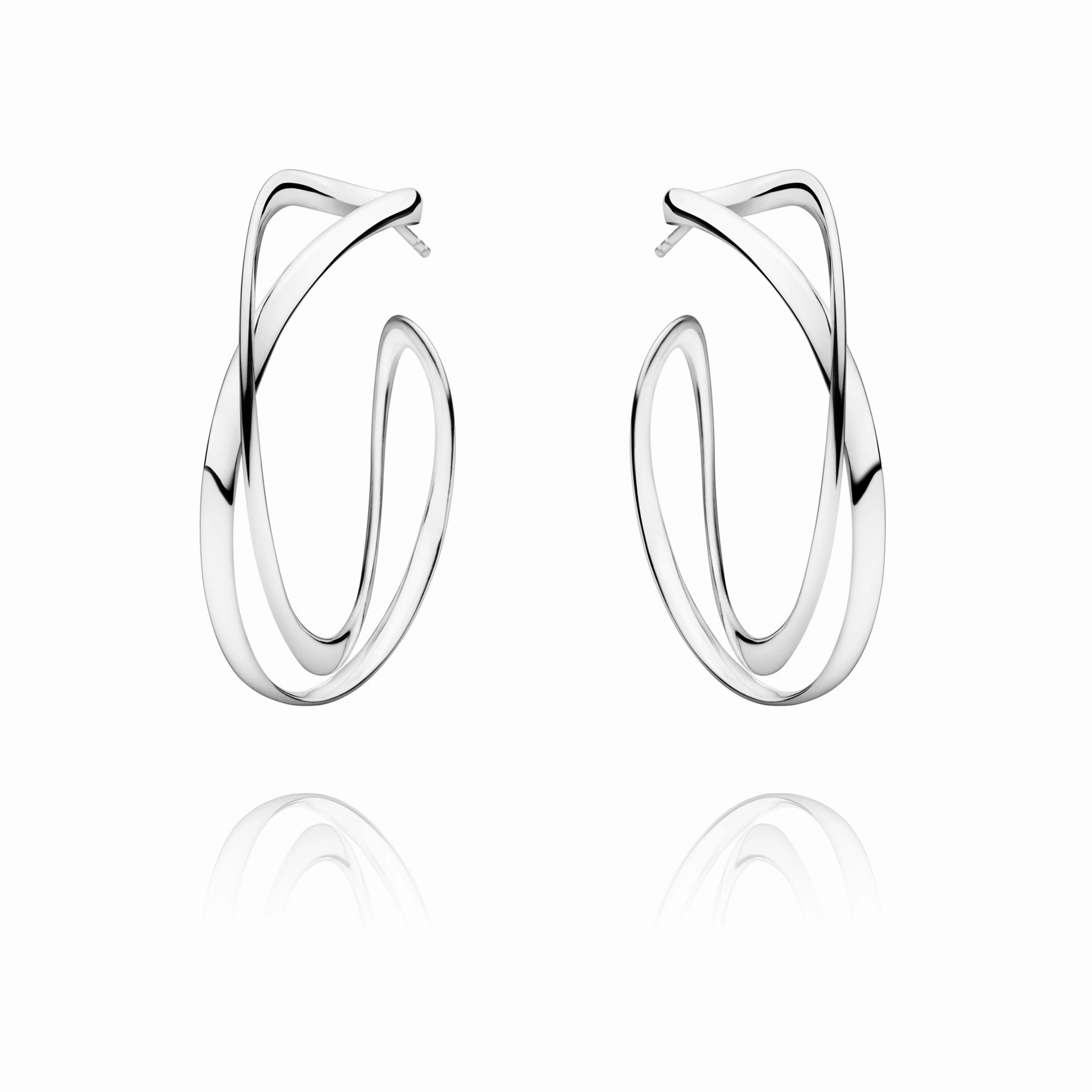 Infinity Hoop Earrings, Large