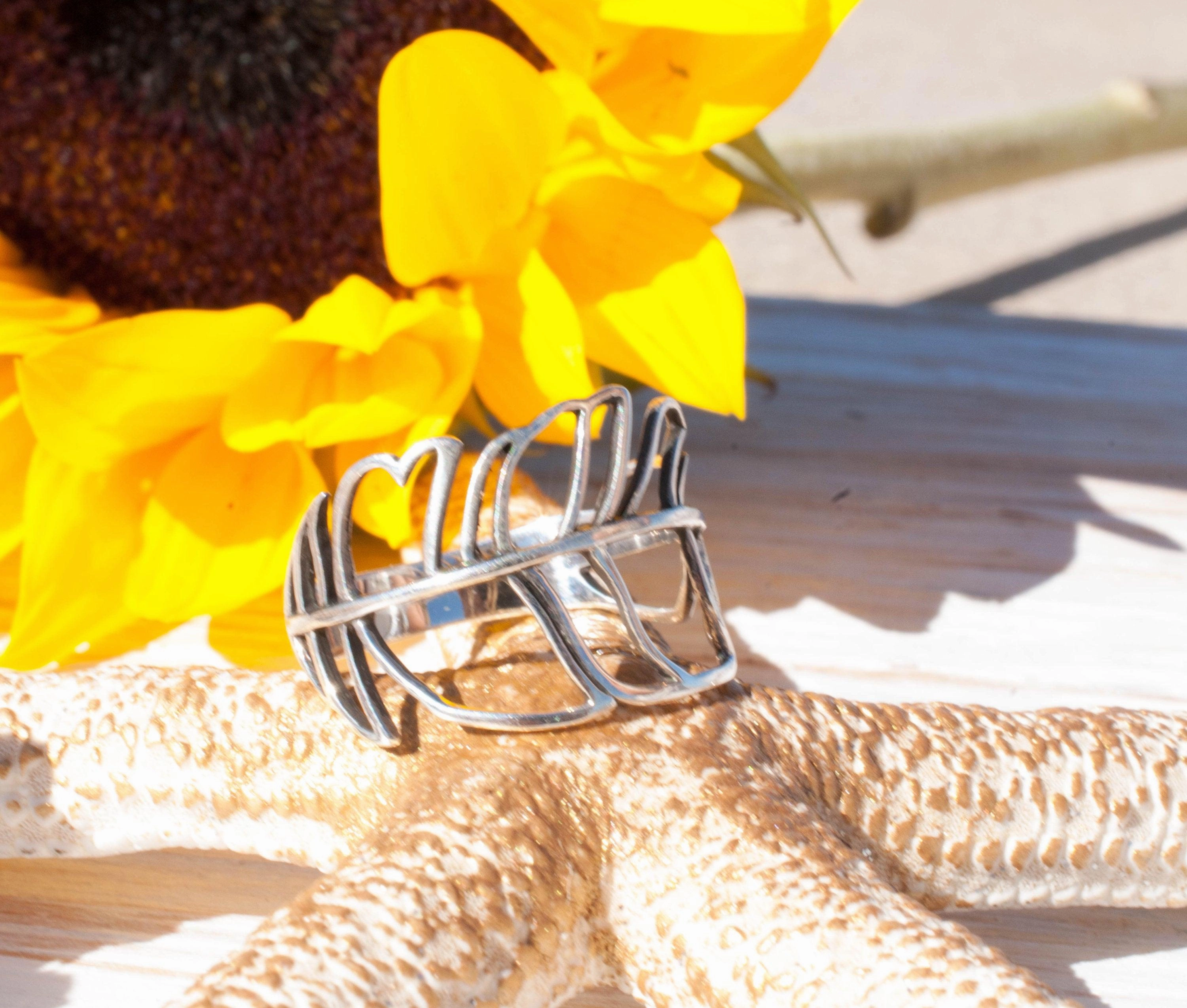 Joaca Leaf Ring ~  Sterling Silver 925~SMR013