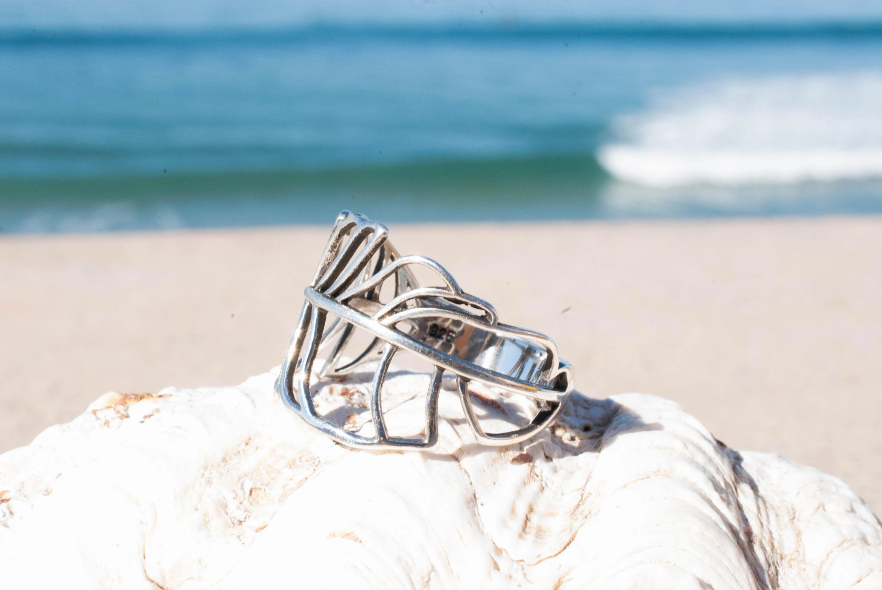 Joaca Leaf Ring ~  Sterling Silver 925~SMR013