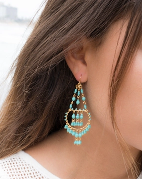 Joan Chandelier Earrings ~Gold Plated ~ SME030