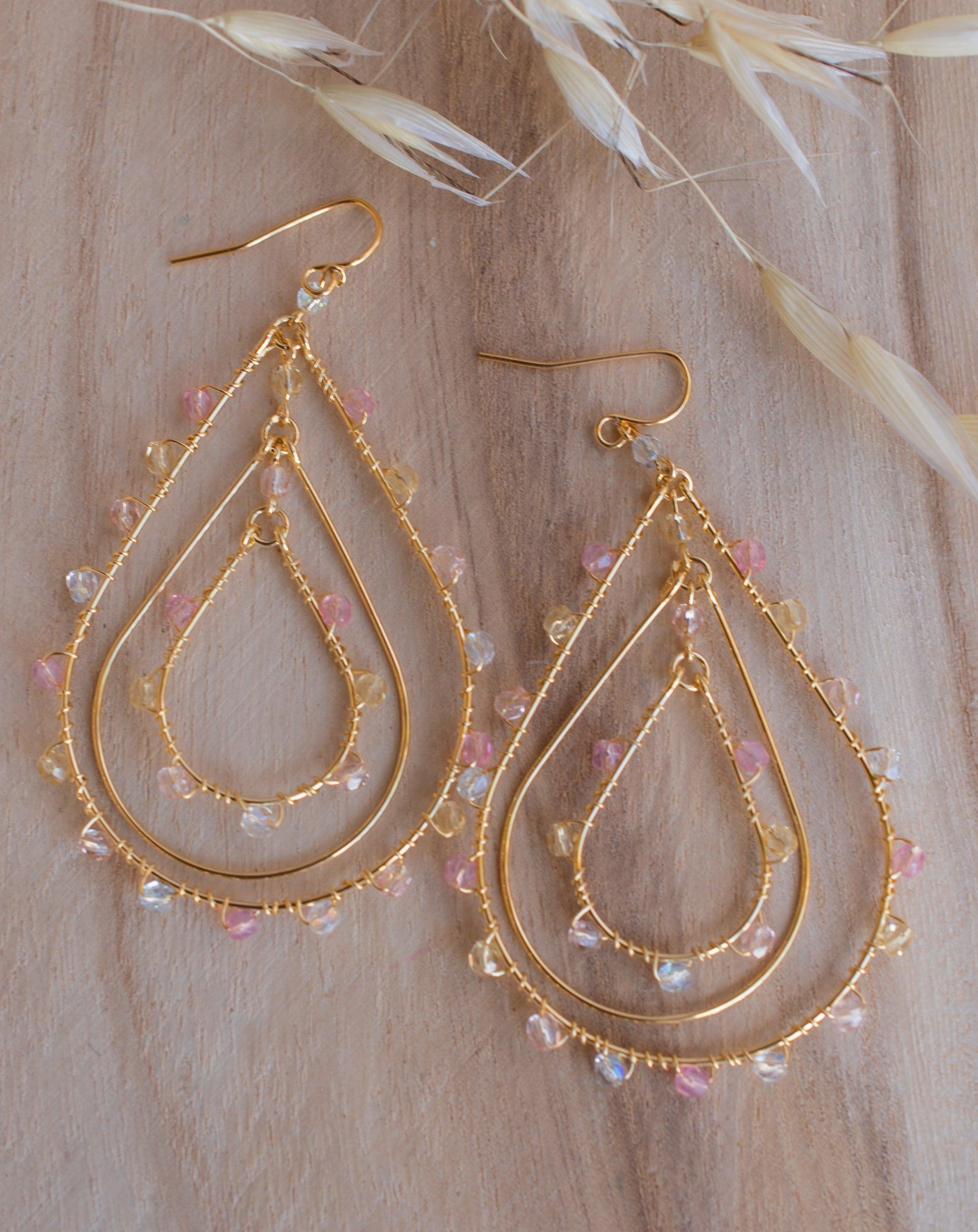 Joix Chandelier Earrings ~Gold Plated ~ SME042
