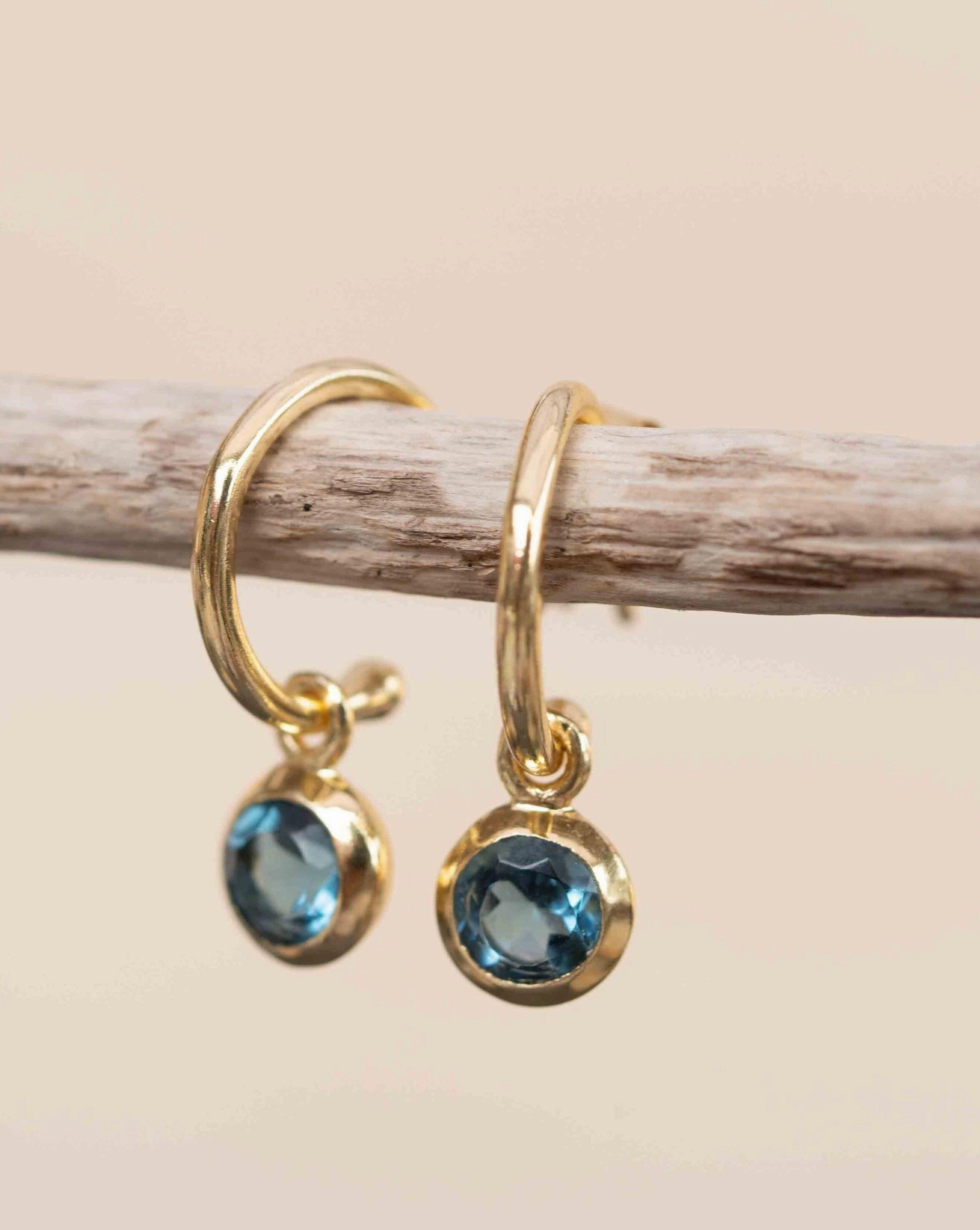 Judy Lolite Hydro Earrings ~ 18k Gold Plated ~ ME202