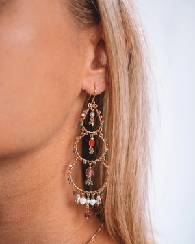 Juju Chandelier Earrings ~Gold Plated ~ SME044