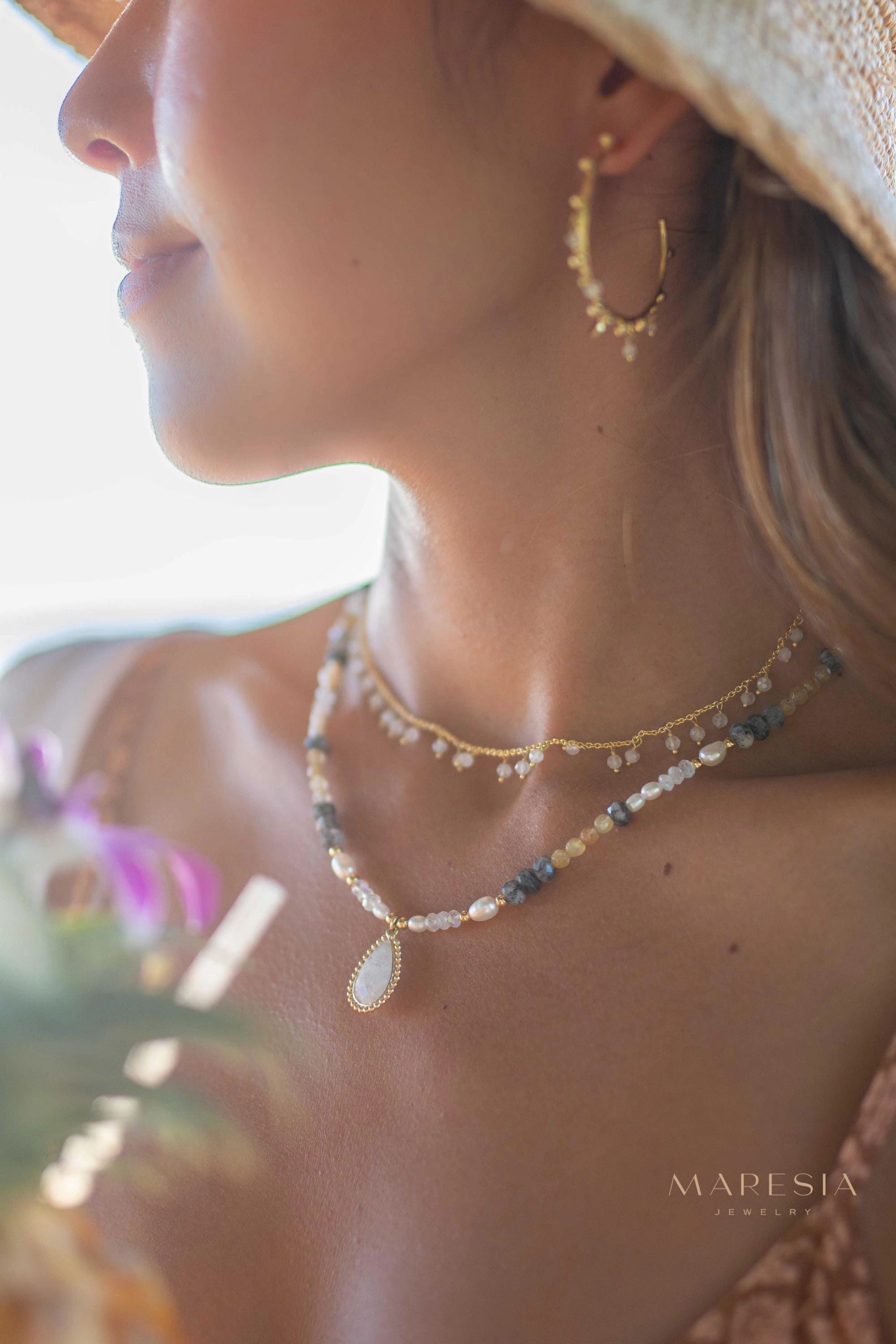 Juliene Necklace ~ Gold Plated or Sterling Silver ~ MN162