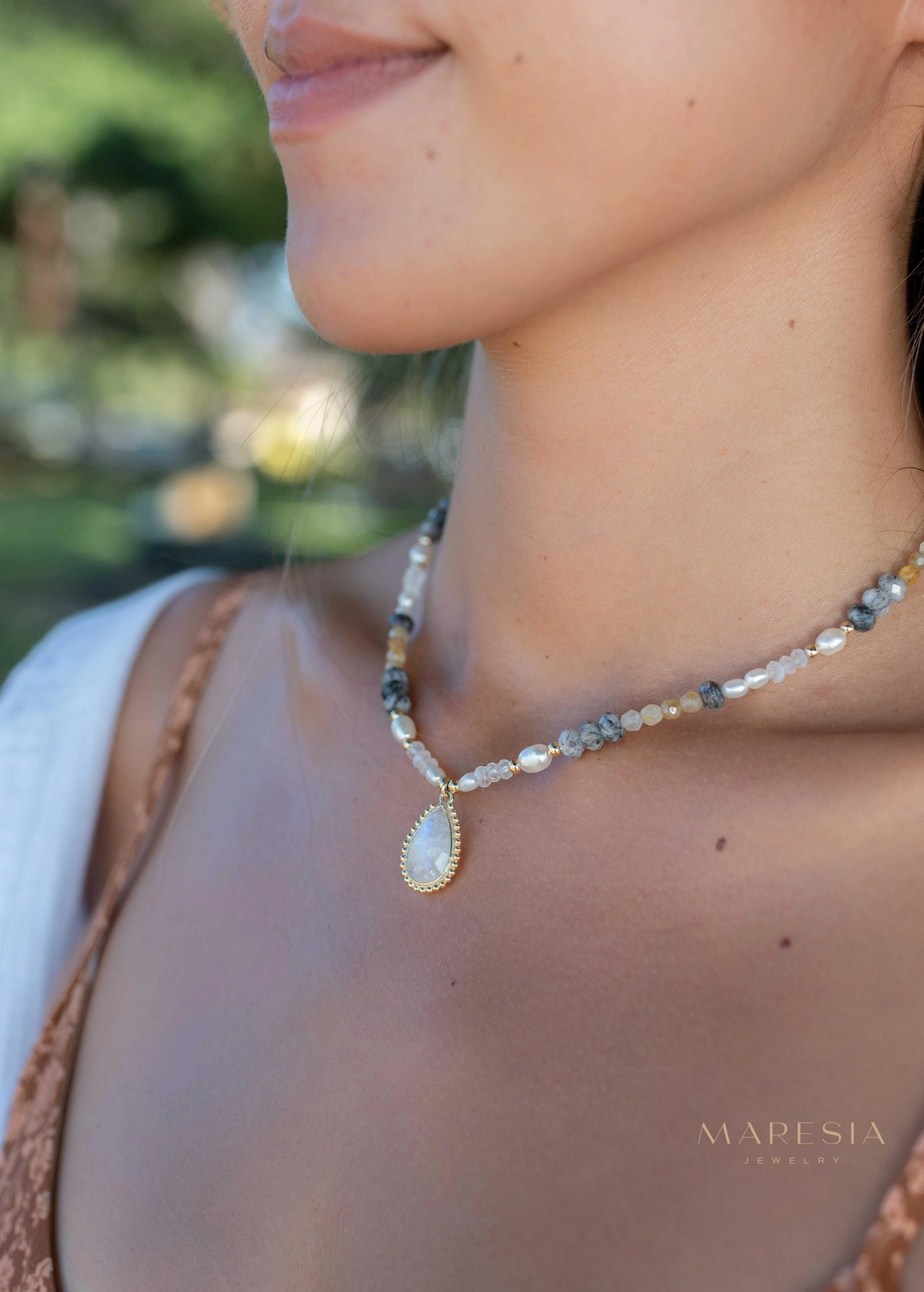 Juliene Necklace ~ Gold Plated or Sterling Silver ~ MN162
