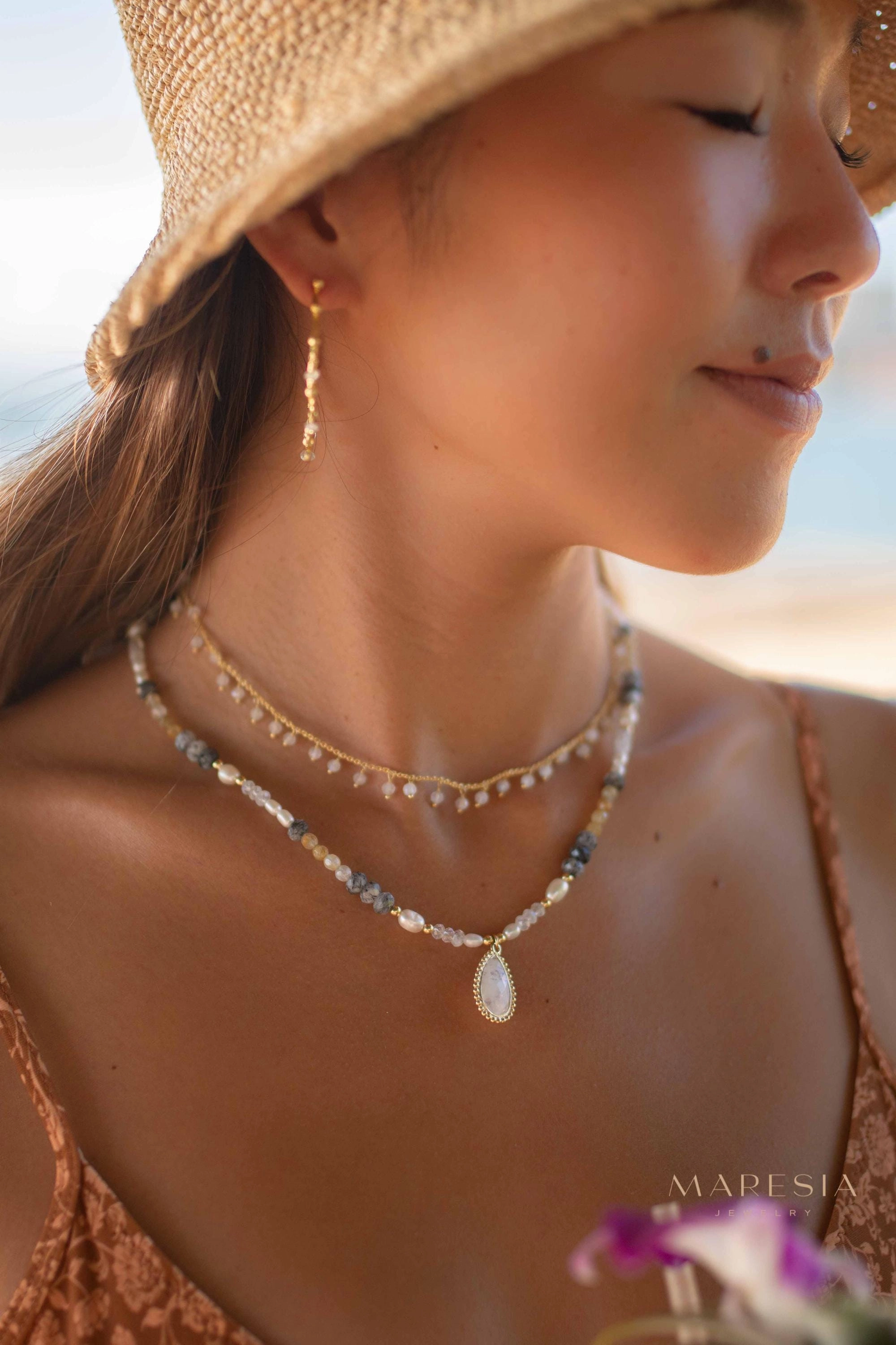 Juliene Necklace ~ Gold Plated or Sterling Silver ~ MN162