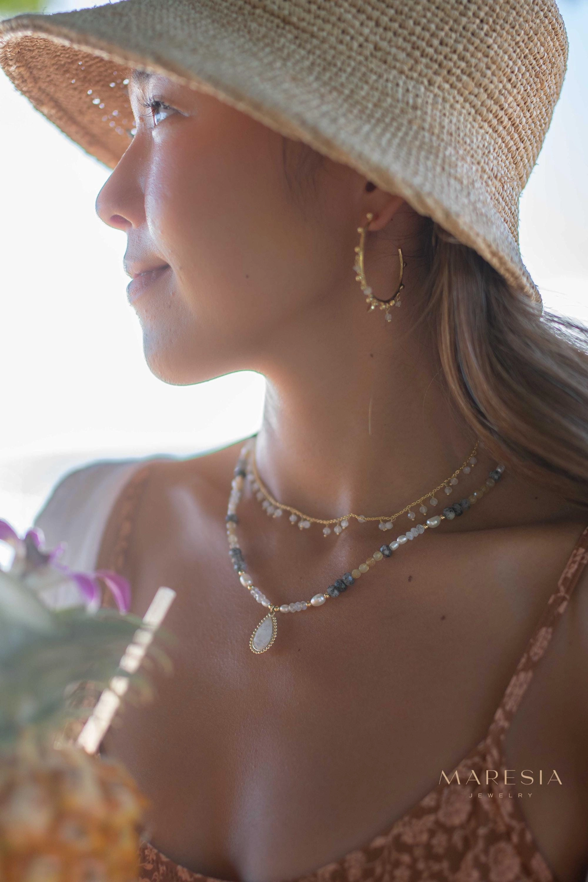 Juliene Necklace ~ Gold Plated or Sterling Silver ~ MN162