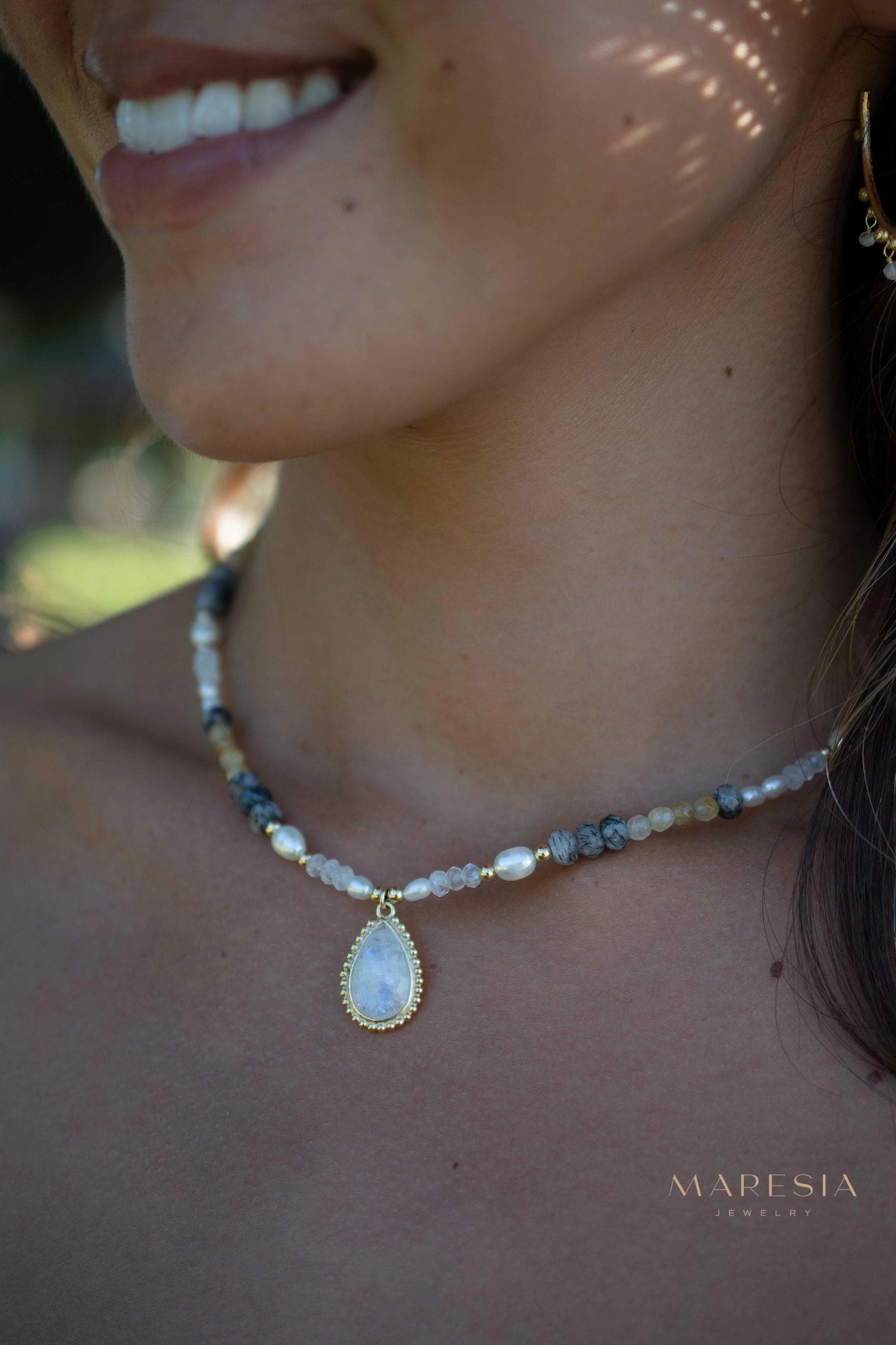 Juliene Necklace ~ Gold Plated or Sterling Silver ~ MN162