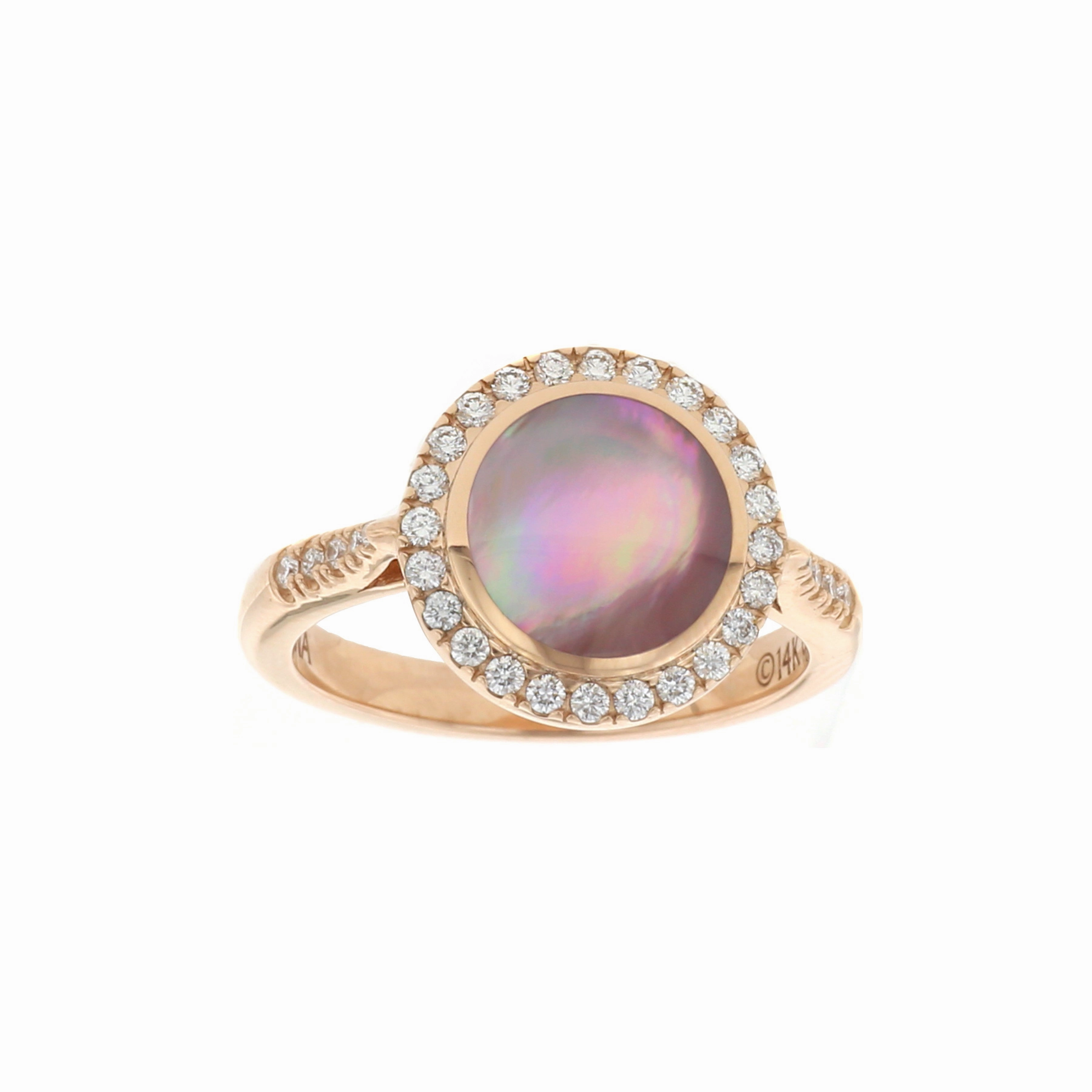 Kabana Mother of Pearl and Diamond Ring