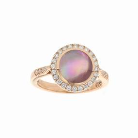 Kabana Mother of Pearl and Diamond Ring
