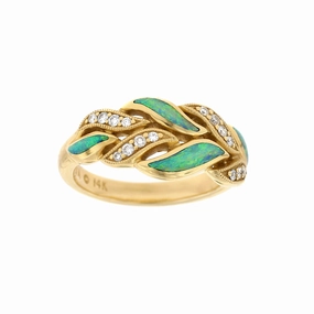 Kabana Opal and Diamond Ring
