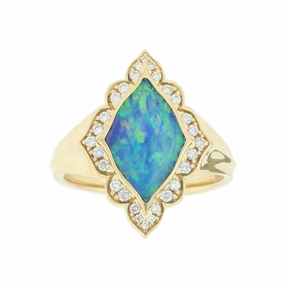 Kabana Opal and Diamond Ring