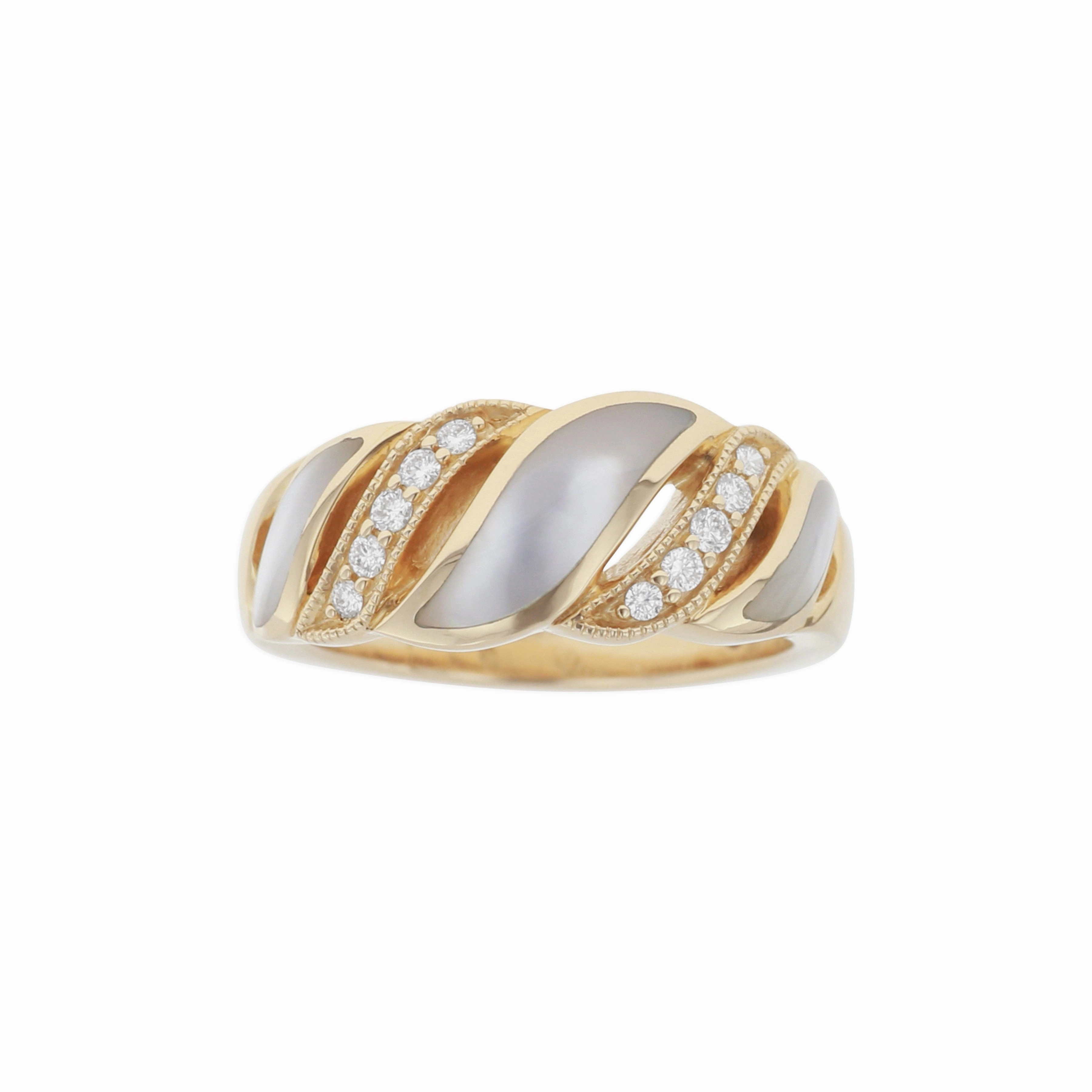 Kabana White Mother of Pearl Ring