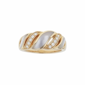 Kabana White Mother of Pearl Ring