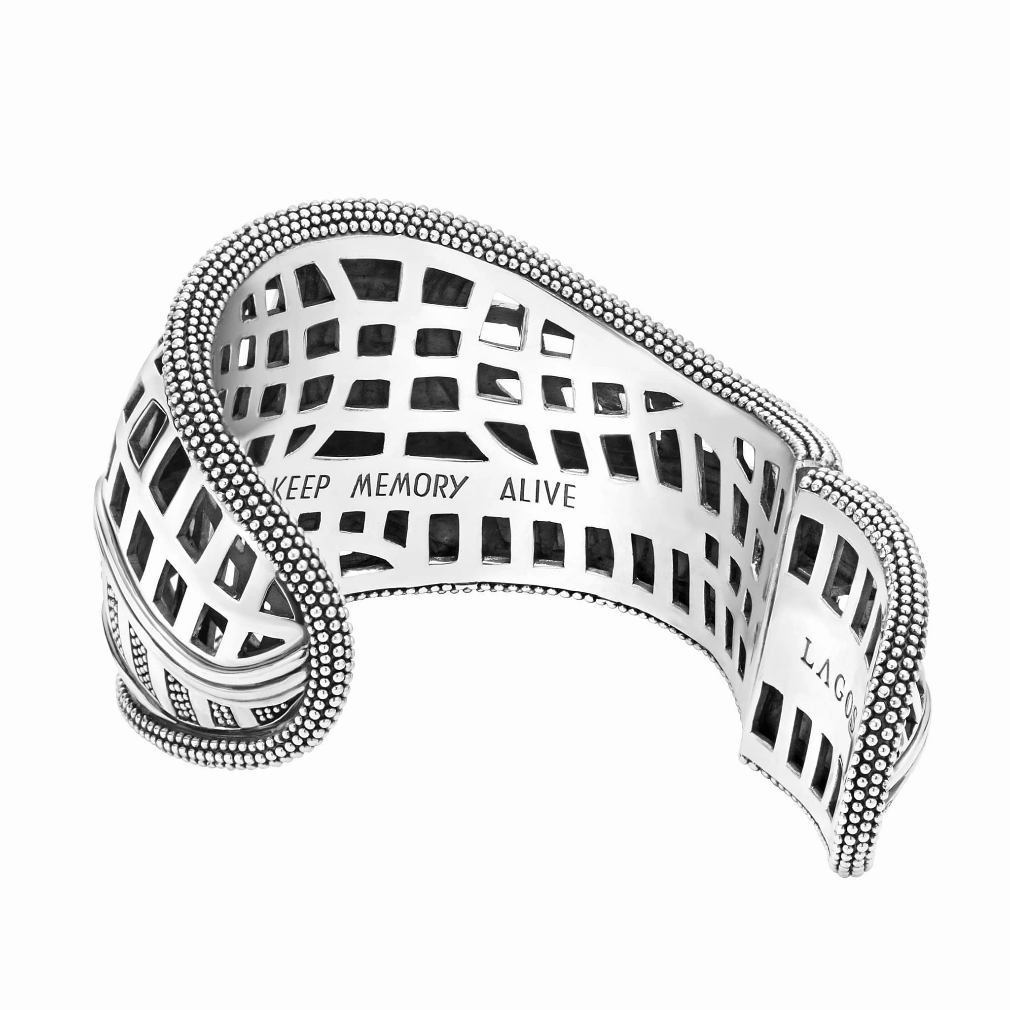 Keep Memory Alive Caviar Cuff Bracelet