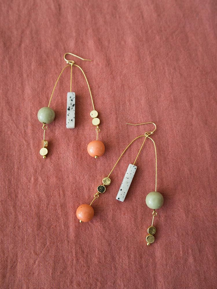 Kelsey Mobile Earrings - Gold
