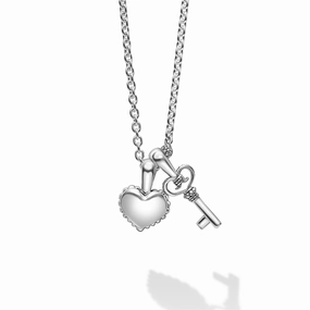 Kinder Childs First Heart and Key Necklace