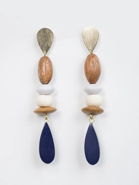 Kolkata Earrings - Blue