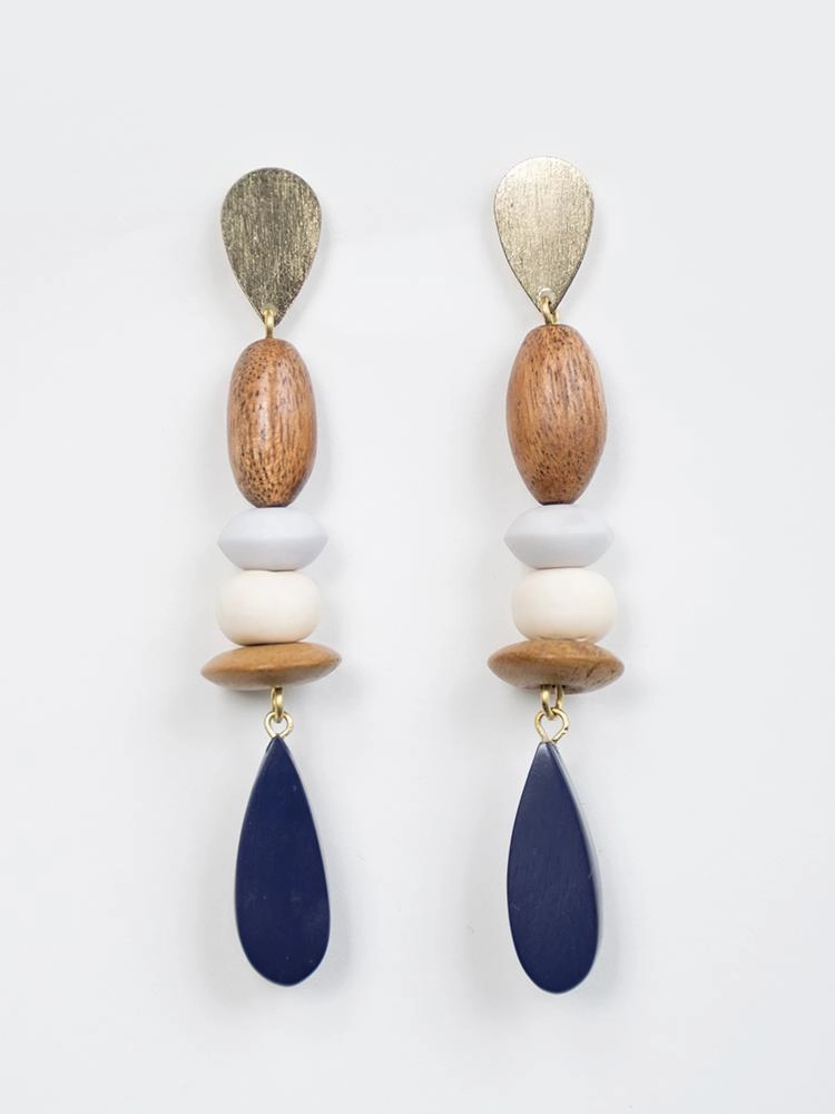 Kolkata Earrings - Blue