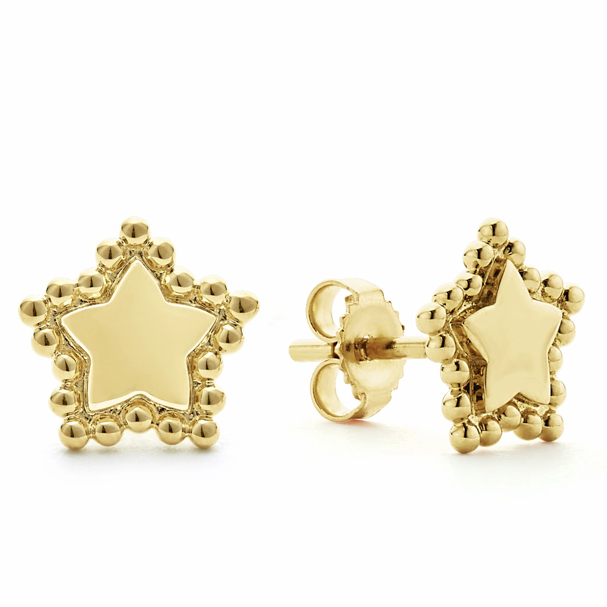 KSL 18K Gold Star Stud Earrings