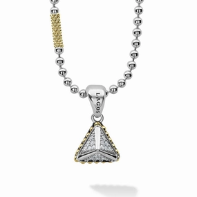 KSL Pyramid Diamond Pendant Necklace
