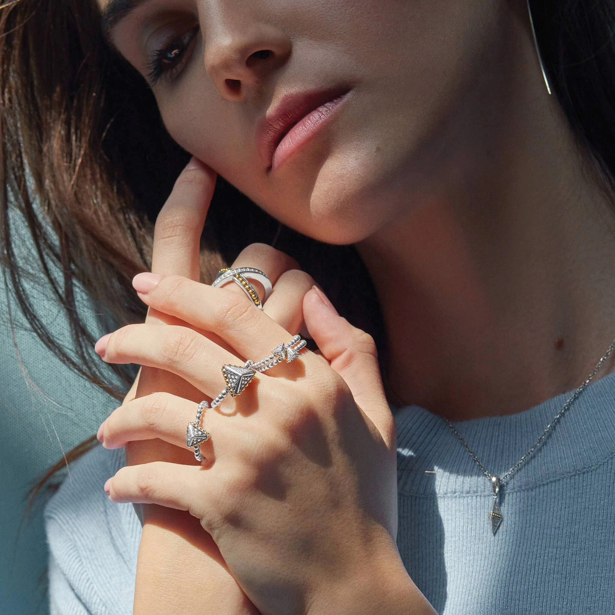 KSL Pyramid Diamond Ring