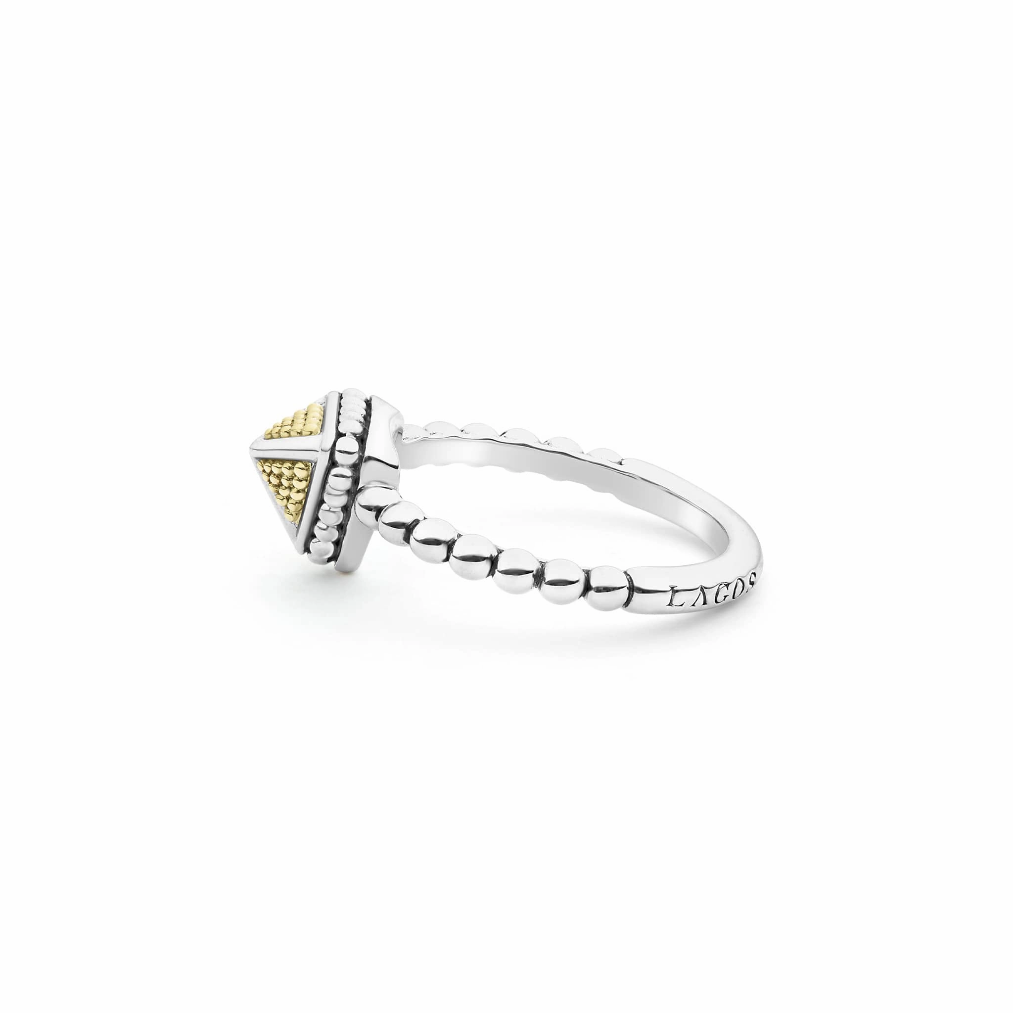 KSL Small Pyramid Caviar Ring