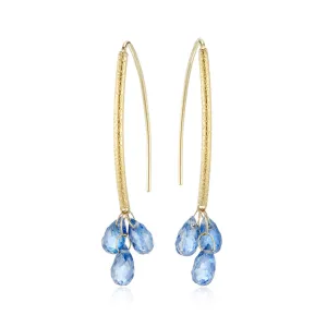 Kyanite Navette Earrings