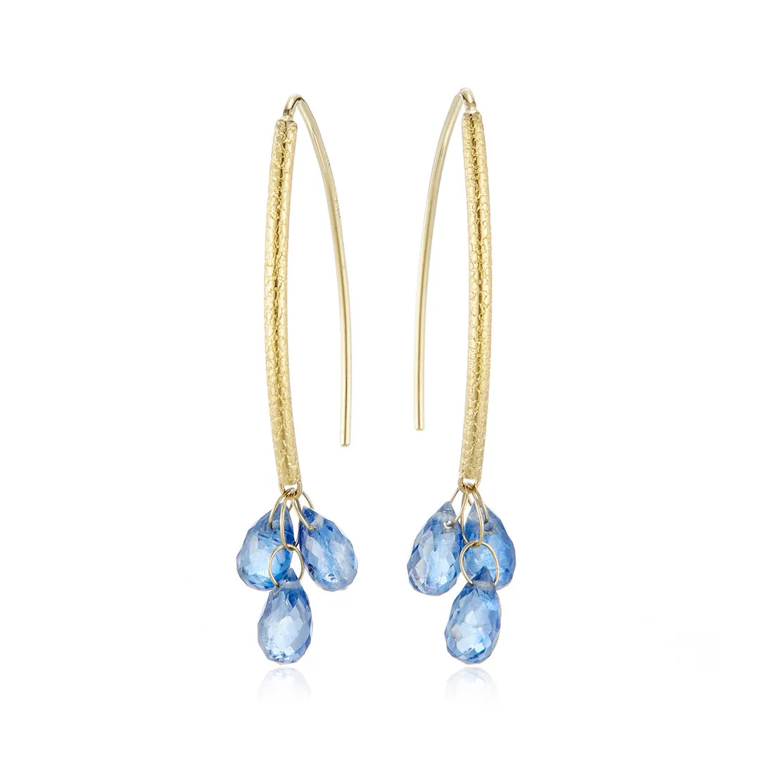 Kyanite Navette Earrings