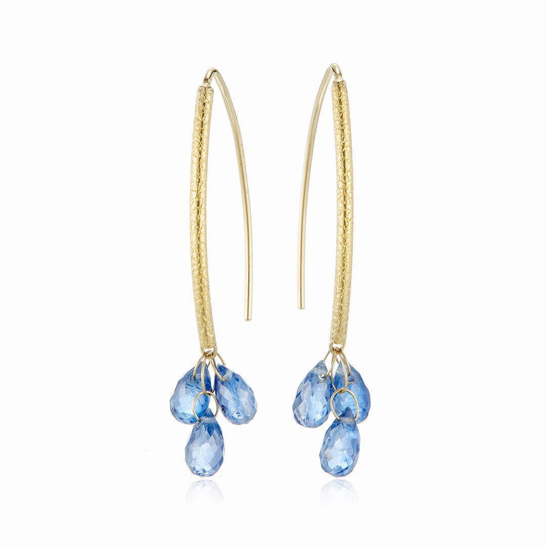 Kyanite Navette Earrings